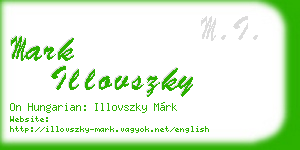 mark illovszky business card